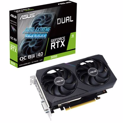 Fotografija izdelka ASUS DUAL GeForce RTX 3050 V2 OC 8GB GDDR6 (90YV0GH6-M0NA00) grafična kartica