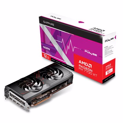 Fotografija izdelka SAPPHIRE Grafične kartice Radeon RX 7700 XT PULSE 12GB GDDR6 gaming grafična kartica