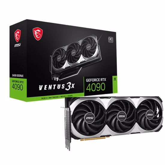 Fotografija izdelka MSI GeForce RTX 4090 Ventus 3X E 24G OC GDDR6X gaming grafična kartica