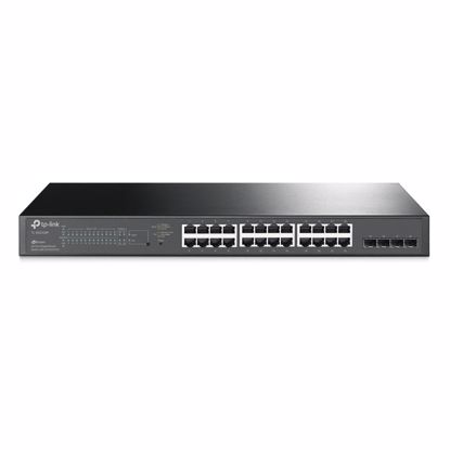 Fotografija izdelka TP-LINK JetStream TL-SG2428P 28-Port 24x10/100/1000 4x Gigabit SFP slots Smart Switch with 24-Port PoE+ mrežno stikalo