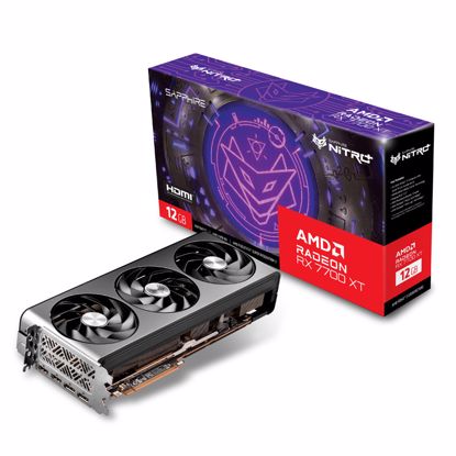 Fotografija izdelka SAPPHIRE Grafične kartice Radeon RX 7700 XT NITRO+ 12GB GDDR6 gaming grafična kartica