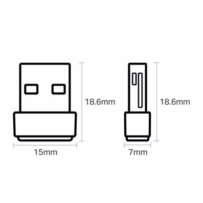 Fotografija izdelka TP-LINK Archer T2U Nano AC600 USB brezžična mrežna kartica
