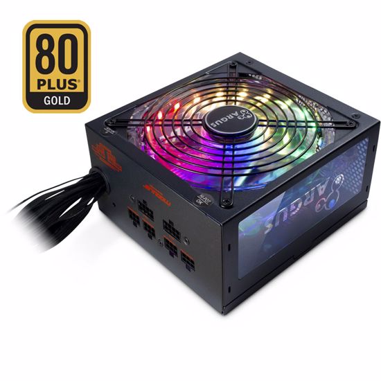 Fotografija izdelka INTER-TECH Argus RGB-750W CM II 80Plus Gold modularni RGB ATX napajalnik