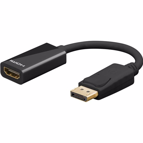 Fotografija izdelka GOOBAY DisplayPort/HDMI 0,1 m črn adapter