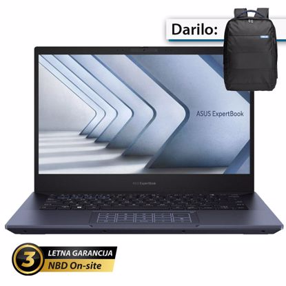 Fotografija izdelka ASUS ExpertBook B5 14" (35,56cm) WUXGA Core 5 120U 32GB 1TB zaslon na dotik prenosni računalnik (B5404CVA-WB55D0)