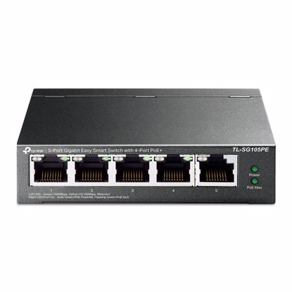 Fotografija izdelka TP-LINK TL-SG105PE 5-port gigabit Easy Smart 4xPoE+ 67W mrežno stikalo-switch