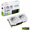 Fotografija izdelka ASUS Dual GeForce RTX 4060 OC 8GB EVO GDDR6 (DUAL-RTX4060-O8G-EVO-WHITE) bela gaming grafična kartica