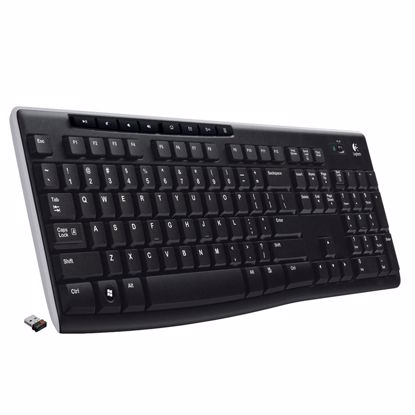 Fotografija izdelka LOGITECH K270 brezžična črna slo tisk tipkovnica