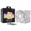 Fotografija izdelka BE QUIET! LIGHT WINGS LX (BL127) RGB 140mm 4-pin PWM 3x beli ventilator