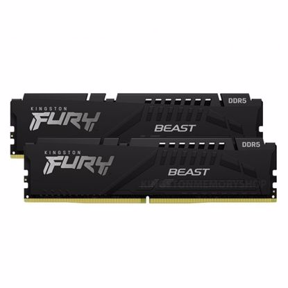 Fotografija izdelka KINGSTON Fury Beast Black 16GB (2x8GB) 5200MT/s DDR5 CL40 EXPO KF552C36BBEK2-16 ram pomnilnik