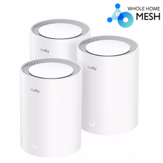 Fotografija izdelka CUDY M3000 V2.0 (3-pack) AX3000 2.5G Mesh Dual Band WiFi6 brezžični usmerjevalnik - router