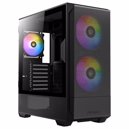 Fotografija izdelka ANTEC NX416L ARGB Mid-Tower ATX okno črno gaming ohišje