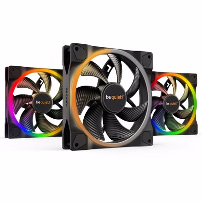 Fotografija izdelka BE QUIET! LIGHT WINGS (BL078) triple pack RGB 140mm 4-pin PWM ventilator