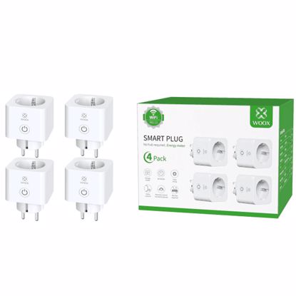 Fotografija izdelka WOOX R6113 Smart WiFi CB2S Energy monitoring 4pk pametna vtičnica